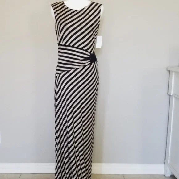 princess polly baby blue dress The Nerissa Striped Maxi Dress – Thread + Seed main image 0
